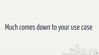 Much comes down to your use case
74
 