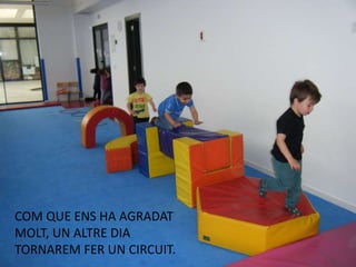 COM QUE ENS HA AGRADAT
MOLT, UN ALTRE DIA
TORNAREM FER UN CIRCUIT.
 