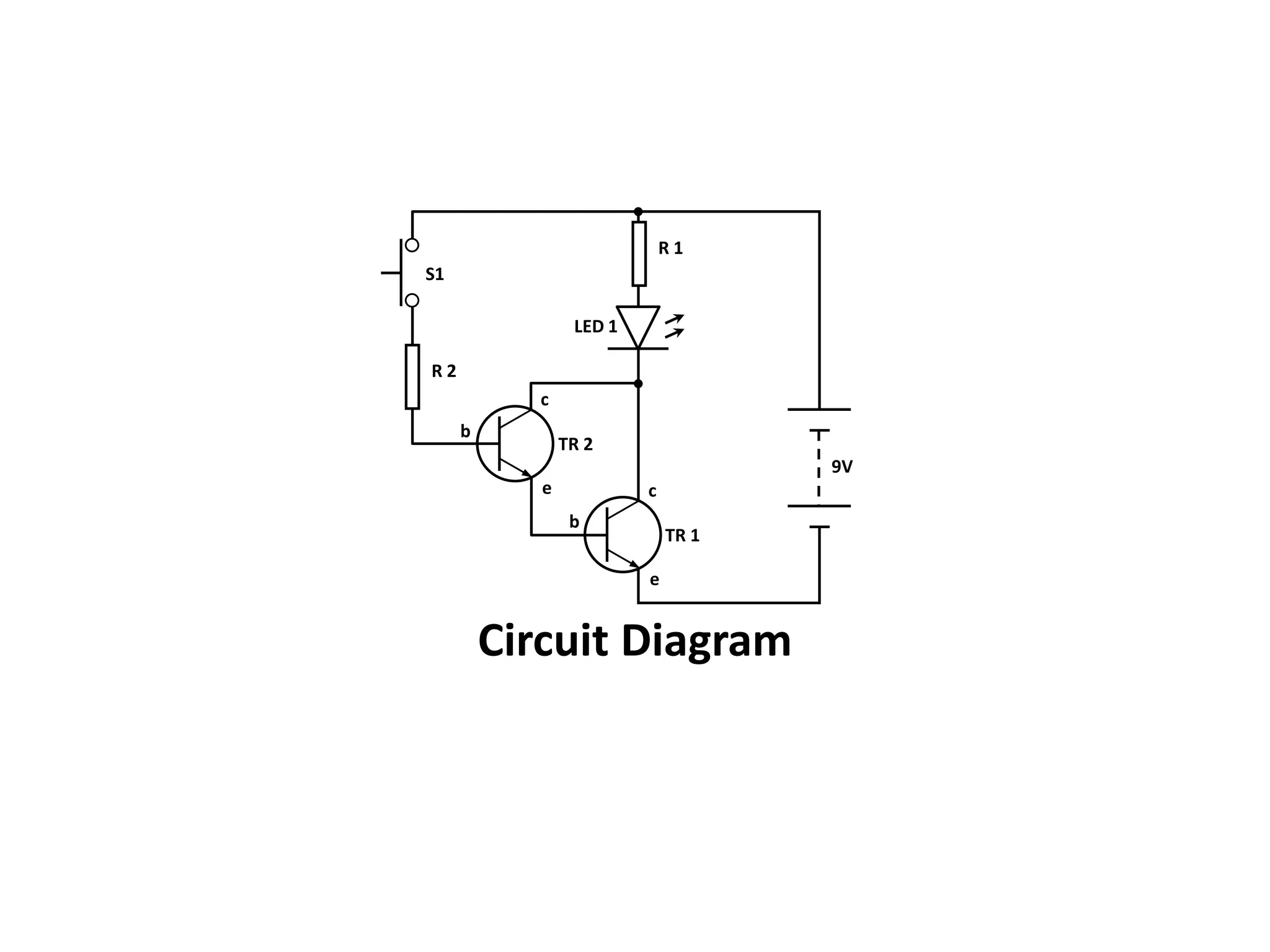 R1470Ω9VR1470ΩLED 1Circuit Diagram+BCLED