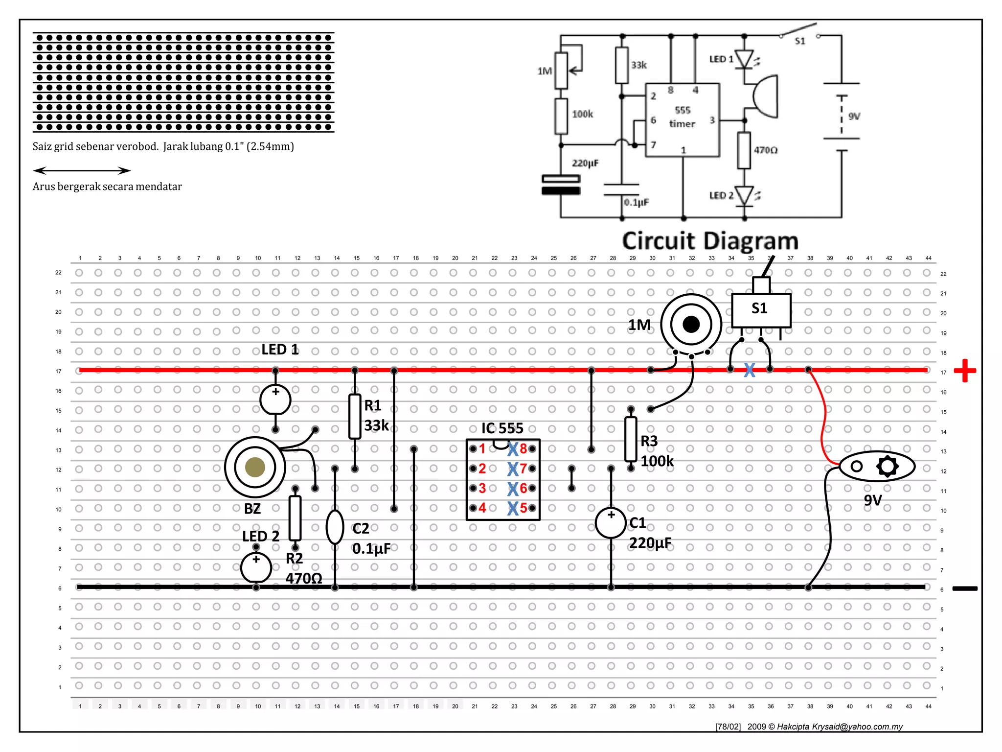 Gunakansaiz grid sebenarveroboddisebelahkiriuntukmemeriksajarakkomponen.