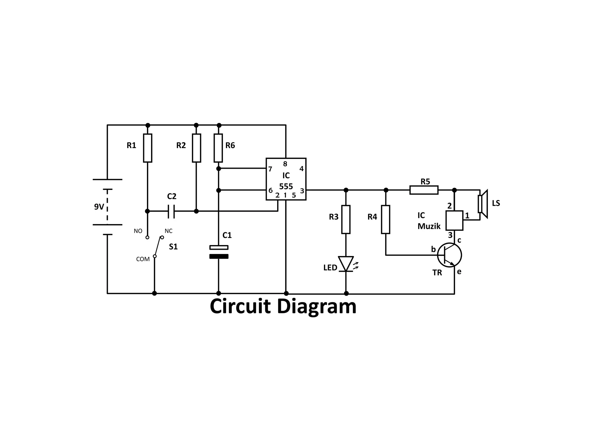 Tips:Letakkan [ IC ]  ditengahverobod, kemudiantandakanlaluan[track] puncapositif [atas] dannegatif [bawah], 