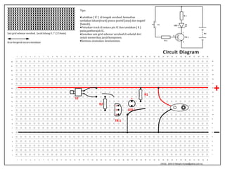 Putuskan track diantara pin IC dantandakan [ X ] padagambarajah IC.