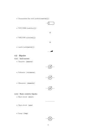 Vnode Symbol Circuits Circuitikzmanual | PDF