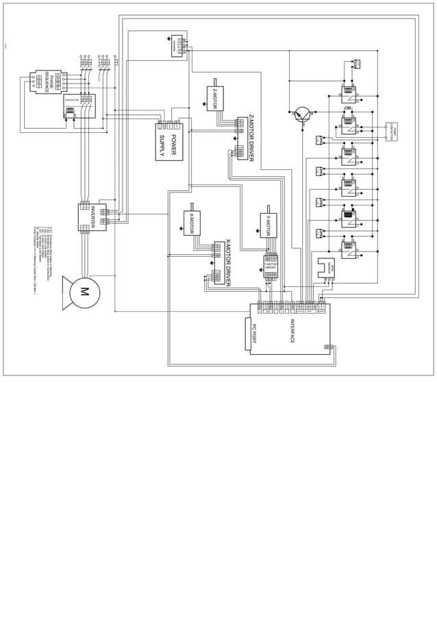 CNC Lathe Machine Circuit layout PDF
