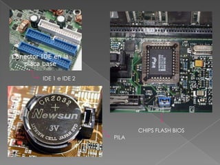 IDE 1 e IDE 2




                       CHIPS FLASH BIOS
                PILA
 
