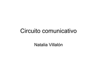 Circuito comunicativo Natalia Villalón 
