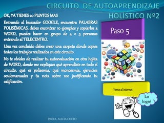 Lo 
logré 
PROFA. ALICIA CUETO 
