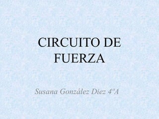 CIRCUITO DE
FUERZA
Susana González Diez 4ºA
 
