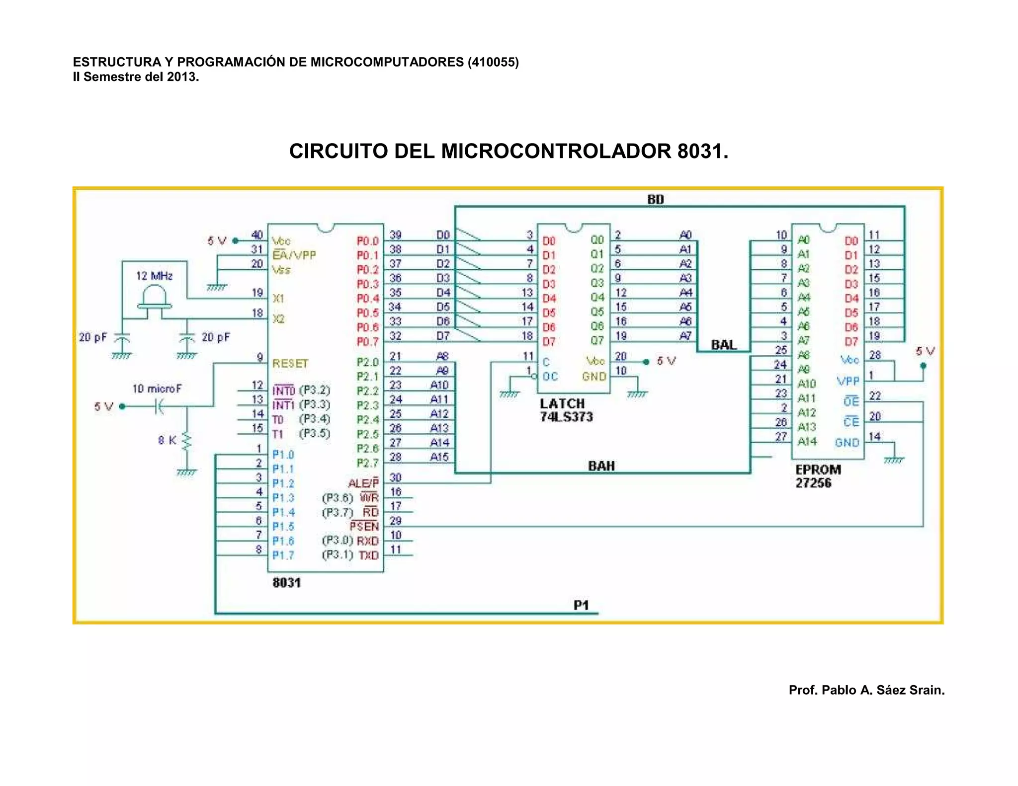 8031 Cpu Circuito del 8031 | PDF