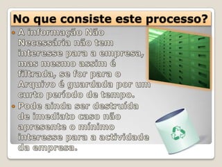 No que consiste este processo?
 