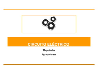 CIRCUITO ELÉCTRICO
Magnitudes
Agrupaciones

Space for sender information, max. two lines
(if only one line, always use the bottom line)

 