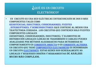 Circuito electrónico | PPT