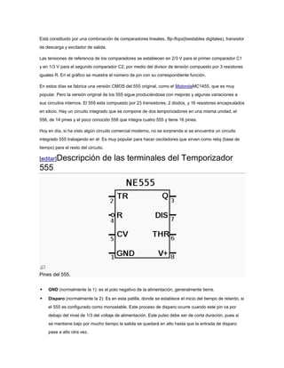 Circuito integrado 555 | DOCX