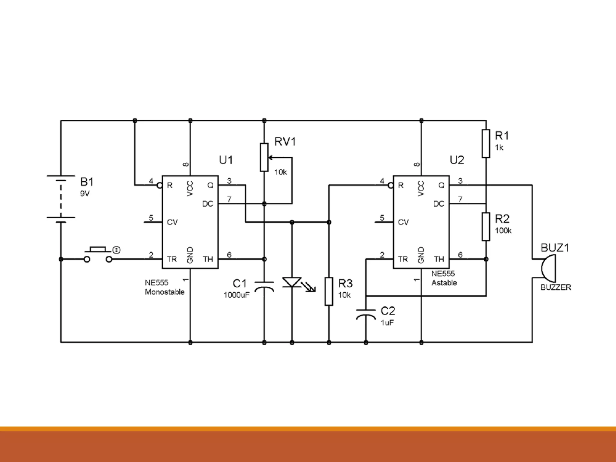 Circuit on bread board