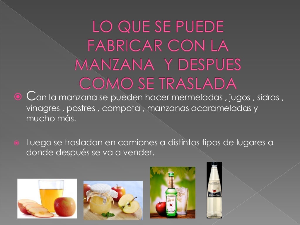 Circuito productivo de la manzana Shirel y Sasha