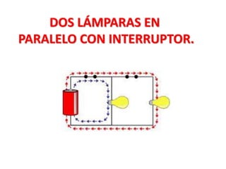 DOS LÁMPARAS EN
PARALELO CON INTERRUPTOR.
