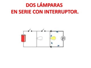 DOS LÁMPARAS
EN SERIE CON INTERRUPTOR.