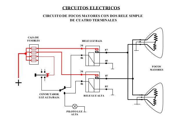 Circuitos electricois - sistema y control luces auxiliares