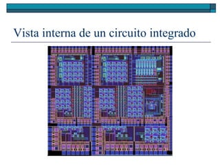 Vista interna de un circuito integrado 