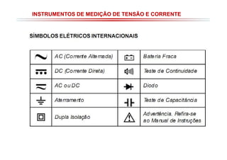 INSTRUMENTOS DE MEDIÇÃO DE TENSÃO E CORRENTE

 