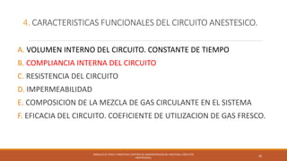 Circuitos anestesicos; sistema de administracion de anestesia Slide 30
