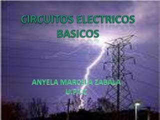 CIRCUITOS ELECTRICOS BASICOS ANYELA MARCELA ZABALA U.P.T.C 