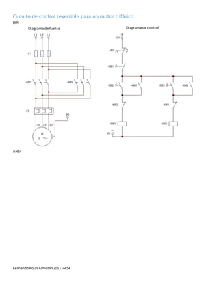 Circuitos de control para motoress | DOCX