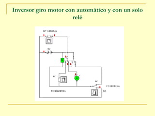 Inversor giro motor con automático y con un solo relé 