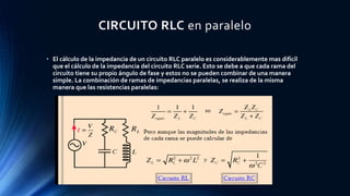 Circuitos de corriente alterna rl, rc y rlc | PPTX