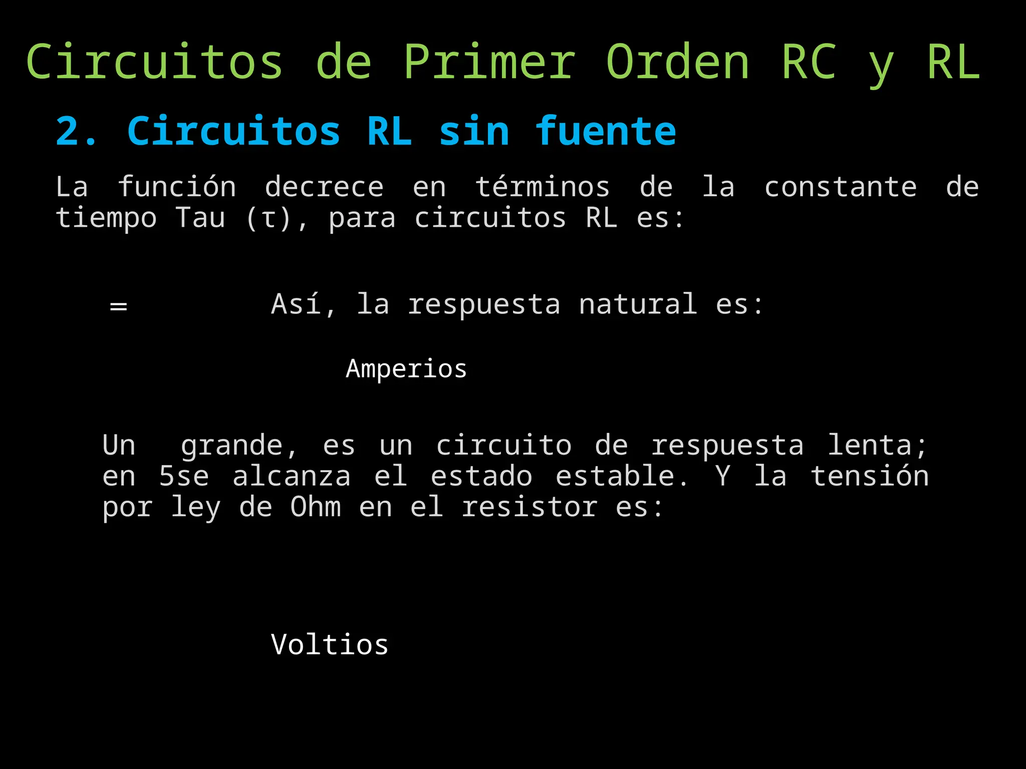 Circuitos de Primer y Segundo Orden PARA CIRCUITOS RCL | PPTX