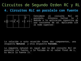 Circuitos de Primer y Segundo Orden PARA CIRCUITOS RCL | PPTX