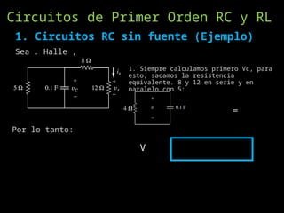 Circuitos de Primer y Segundo Orden PARA CIRCUITOS RCL | PPTX