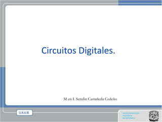 DEPARTAMENTO DE
INGENIERIA
MECATRÓNICA.
Circuitos Digitales.
M en I. Serafin Castañeda Cedeño
 