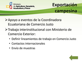 Circuitos directos de comercialización en el ecuador