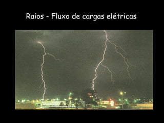 Raios - Fluxo de cargas elétricas   