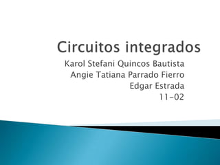 Karol Stefani Quincos Bautista
Angie Tatiana Parrado Fierro
Edgar Estrada
11-02

 