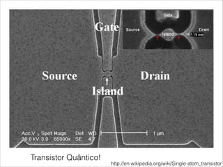 Transistor Quântico!
http://en.wikipedia.org/wiki/Single-atom_transistor
 