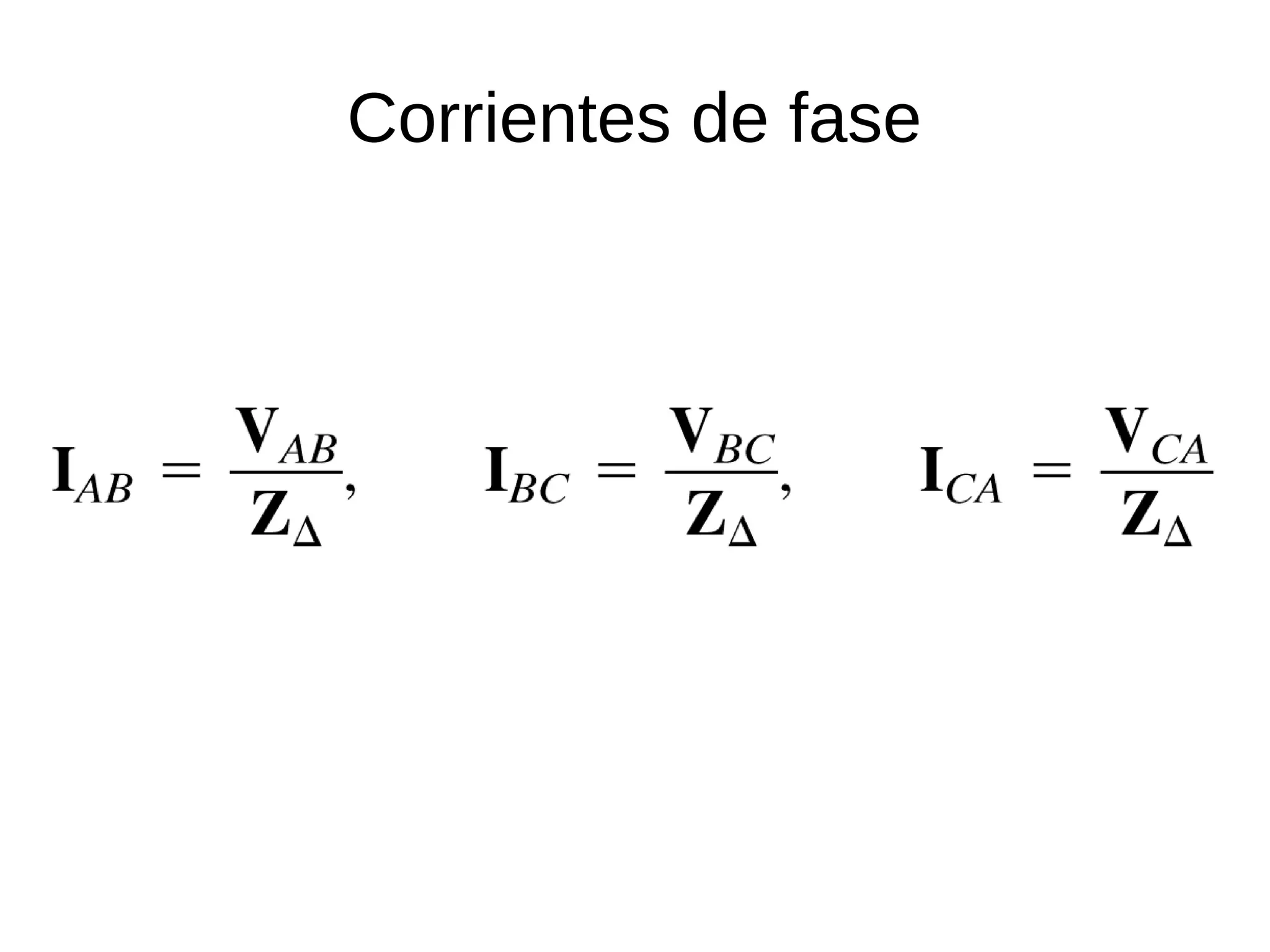 Corrientes de fase
 