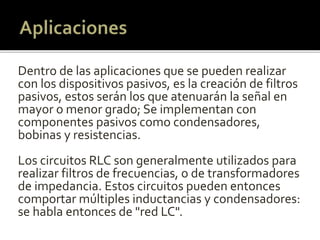 Filtro Rlc CIRCUITOS RLC CBTis # 37 | PPTX
