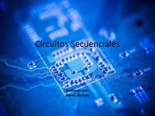 Circuitos Secuenciales 
Realizado por: 
Abreu, Numan 
 