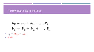 Combined R1 R2 Formula circuitos series paralelo y mixto circui | PPTX