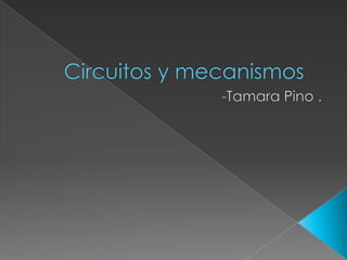 Circuitos y mecanismos	 -Tamara Pino . 
