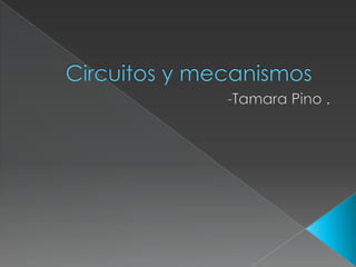 Circuitos y mecanismos -Tamara Pino .