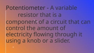Electricity And Circuit Powerpointt Pptx