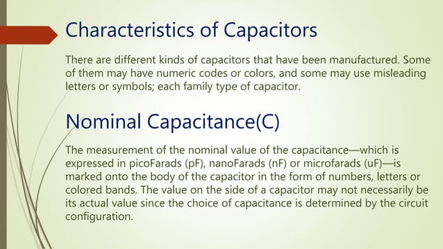 Basic structure of capacitor | PPTX | Chemistry | Science