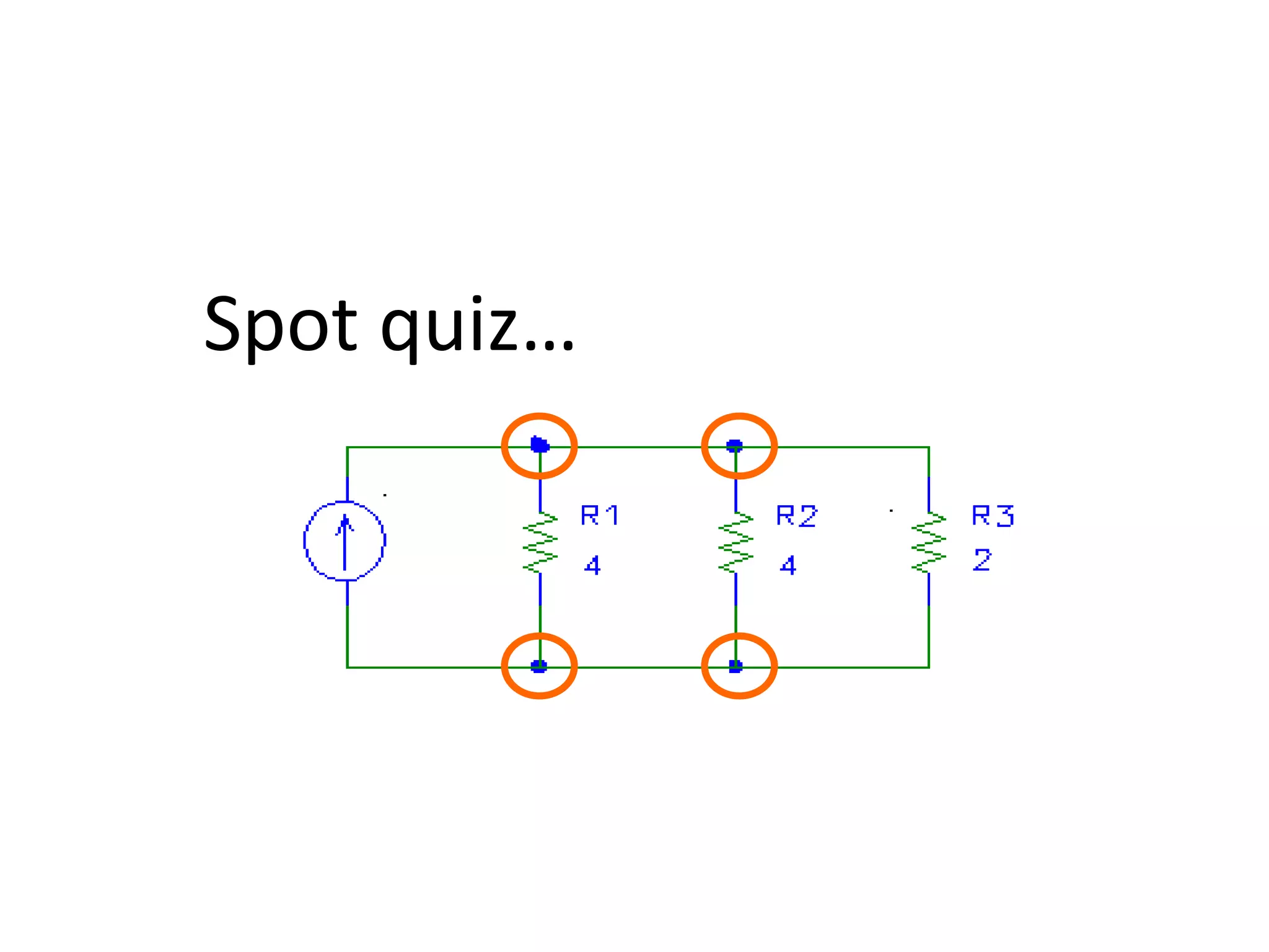 Spot quiz…
 