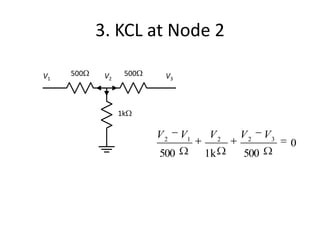 Supernode Kcl Electric Circuit - Lecture 04 | PPTX