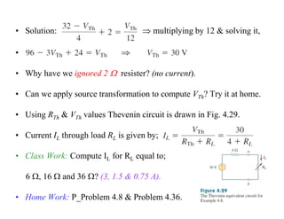 Circuit theorems linear circuit analysis | PDF