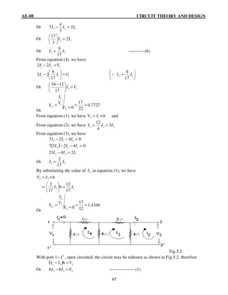 Circuit Theory Math Example Circuit theory | PDF