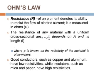 CIRCUIT ELEMENTSCalculate the power supplied or absorbed by each elementCompute the power absorbed or supplied by each component of the circuit